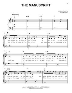 The Manuscript von Taylor Swift (Download) 