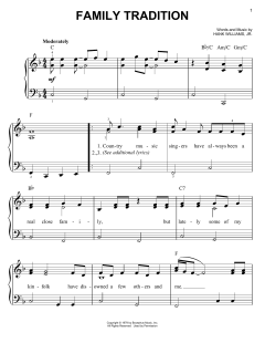 Family Tradition von Hank jr. Williams (Download) 