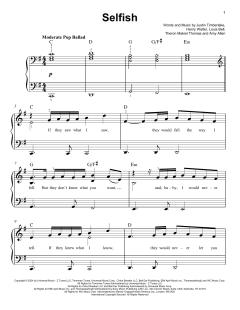 Selfish von Justin Timberlake (Download) 