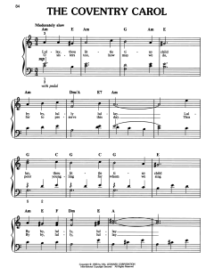 Coventry Carol von Robert Croo (Download) 