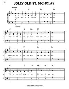 Jolly Old St. Nicholas von 19th Century American Carol (Download) 