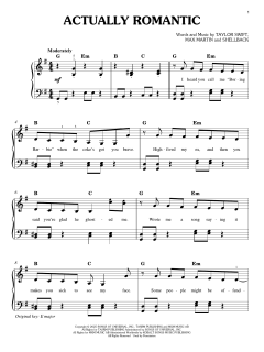 Actually Romantic von Taylor Swift (Download) 