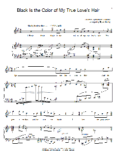 Black Is the Color Of My True Love's Hair von Southern Appalachian Folk Song (Download) 