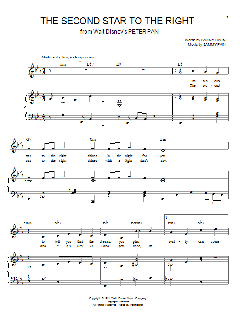 The Second Star To The Right von Sammy Cahn (Download) 
