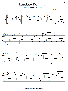 Laudate Dominum von Wolfgang Amadeus Mozart (Download) 