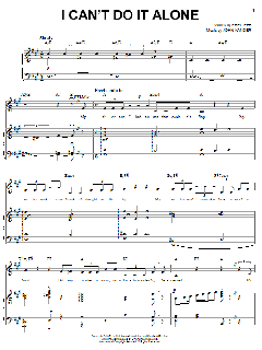 I Can't Do It Alone von Fred Ebb (Download) 