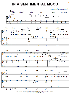 In A Sentimental Mood von Duke Ellington (Download) 