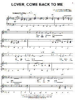 Lover, Come Back To Me von Billie Holiday (Download) 