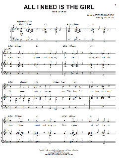 All I Need Is The Girl von Stephen Sondheim (Download) 