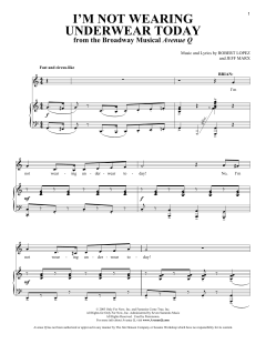 I'm Not Wearing Underwear Today von Jeff Marx (Download) 