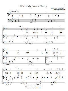 I Gave My Love A Cherry von Traditional (Download) 