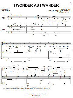 I Wonder As I Wander von John Jacob Niles (Download) 