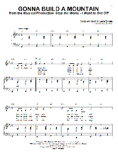 Gonna Build A Mountain von Leslie Bricusse (Download) 