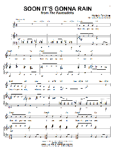 Soon It's Gonna Rain von Harvey Schmidt (Download) 