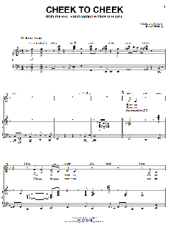 Cheek To Cheek von Irving Berlin (Download) 