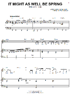 It Might As Well Be Spring von Sarah Vaughan (Download) 