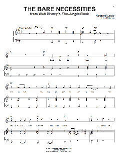 The Bare Necessities von Terry Gilkyson (Download) 