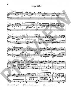 Präludium Nr. 21 und Fuge Nr. 21 B-Dur von Johann Sebastian Bach 