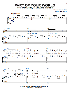 Part Of Your World von Howard Ashman (Download) 