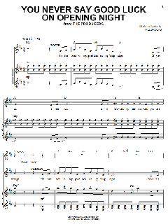 You Never Say Good Luck On Opening Night von Mel Brooks (Download) 