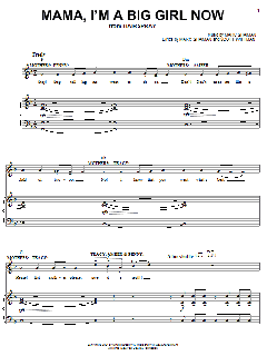 Mama, I'm A Big Girl Now von Marc Shaiman (Download) 
