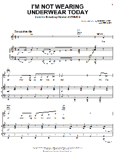 I'm Not Wearing Underwear Today von Jeff Marx (Download) 