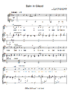 Balm In Gilead von African-American Spiritual (Download) 