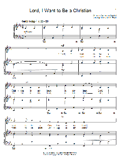 Lord, I Want To Be A Christian von Traditional Spiritual (Download) 
