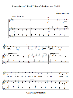 Sometimes I Feel Like A Motherless Child von African-American Spiritual (Download) 