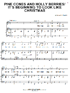 Pine Cones And Holly Berries/It's Beginning To Look Like Christmas von Meredith Willson (Download) 