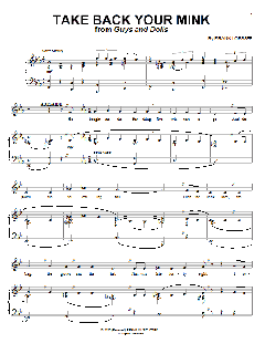 Take Back Your Mink von Frank Loesser (Download) 