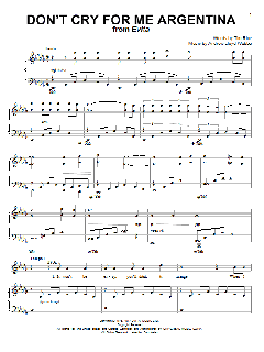 Don't Cry For Me Argentina von Madonna (Download) 