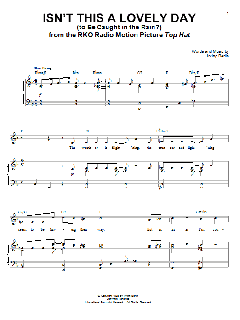 Isn't This A Lovely Day von Irving Berlin (Download) 