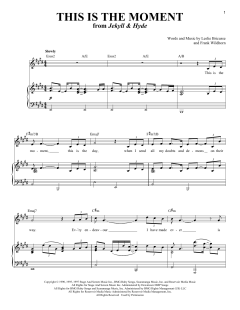 This Is The Moment von Leslie Bricusse (Download) 