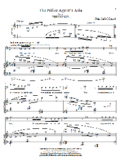 The Police Agent's Aria von Gian Carlo Menotti (Download) 