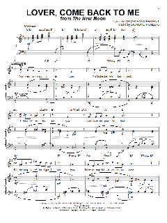 Lover, Come Back To Me von Sigmund Romberg (Download) 