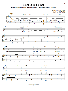 Speak Low von Kurt Weill (Download) 