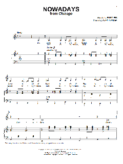 Nowadays von Fred Ebb (Download) 