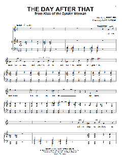 The Day After That von Fred Ebb (Download) 