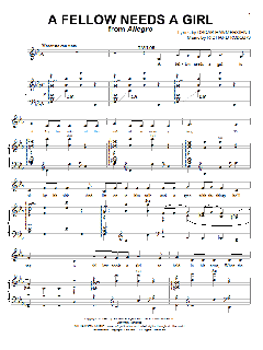 A Fellow Needs A Girl von Rodgers & Hammerstein (Download) 