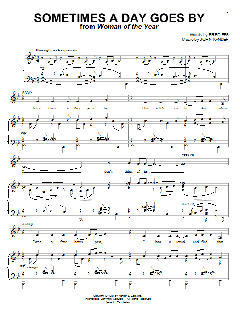 Sometimes A Day Goes By von Fred Ebb (Download) 