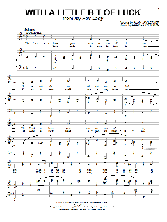 With A Little Bit Of Luck von Alan Jay Lerner (Download) 