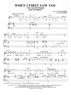 When I First Saw You von Tom Eyen (Download) 