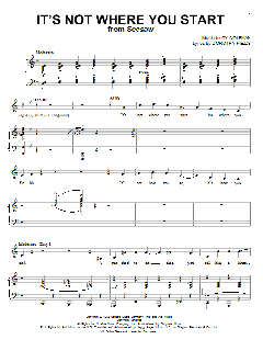 It's Not Where You Start von Cy Coleman (Download) 