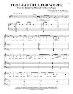 Too Beautiful For Words von Allee Willis (Download) 