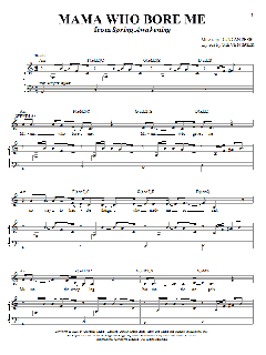 Mama Who Bore Me von Duncan Sheik (Download) 