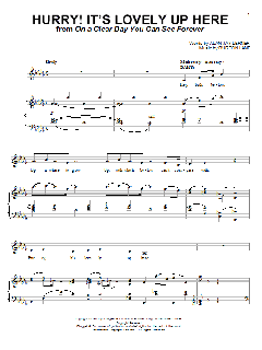 Hurry! It's Lovely Up Here! von Alan Jay Lerner (Download) 