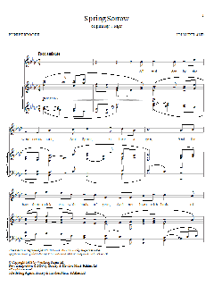 Spring Sorrow von Rupert Brooke (Download) 