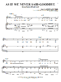 As If We Never Said Goodbye von Andrew Lloyd Webber (Download) 