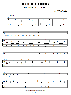 A Quiet Thing von Fred Ebb (Download) 